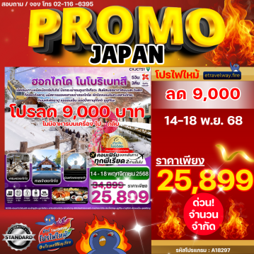 ทัวร์ญี่ปุ่นโปรโมชั่นไฟไหม้