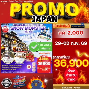 ทัวร์ญี่ปุ่นโปรโมชั่นไฟไหม้