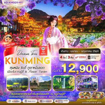 China Tour -ทัวร์จีน คุนหมิง ซิงอี้ ภูเขาหมื่่นยอด เมืองโบราณปู้อี้ & Flower Garden 4 วัน 3 คืน