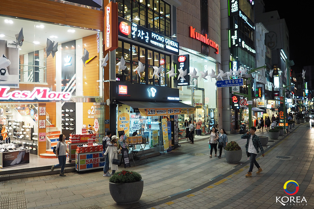 นัมโพดง Nampodong Shopping Street ถนนช้อปปิ้ง ปูซาน เกาหลีใต้