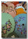 Decorated Pastel Parasols Chiang Mai, Thailand
