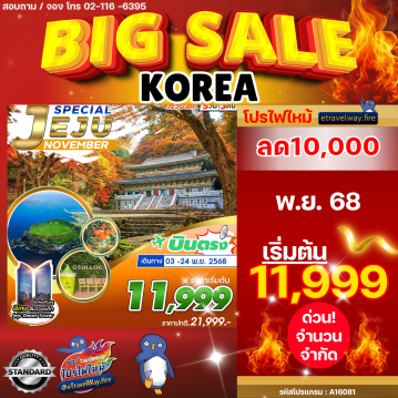 ทัวร์เกาหลีใต้ราคาถูกไฟไหม้