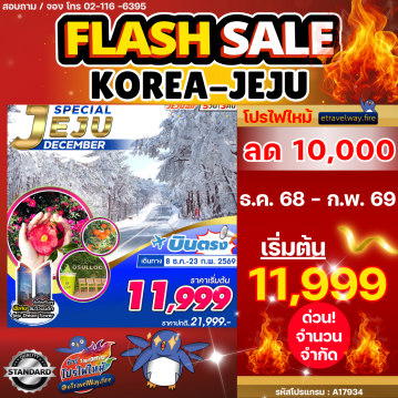 ทัวร์เกาหลีใต้เดือนธันวาคมไฟไหม้